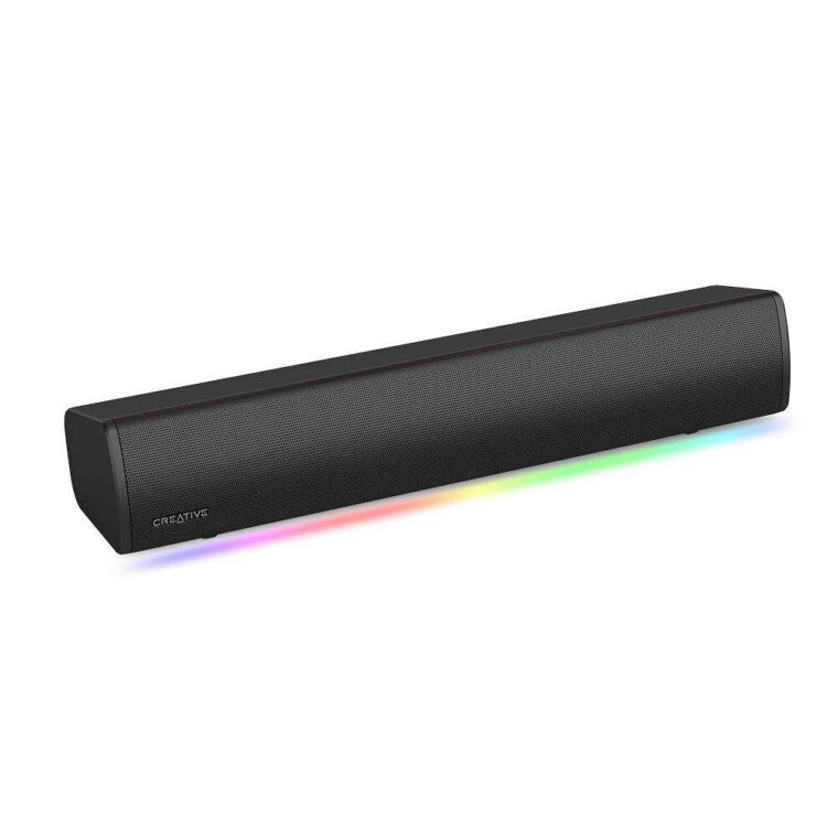 Саундбар Creative Sound Blaster GS3, Bluetooth 5.4, USB-C, 3.5mm AUX, Технология SUPERWIDE RGB Бял-Черен