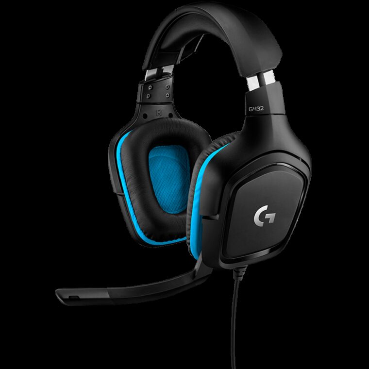 Геймърски слушалки LOGITECH G432 7.1, BLACK/BLUE, USB