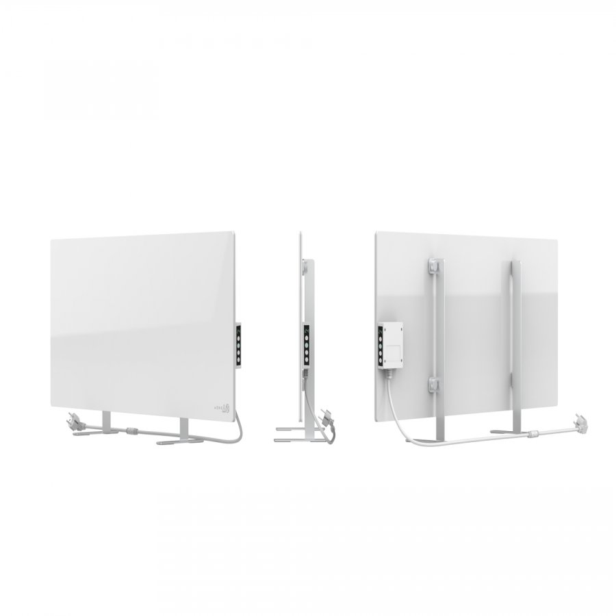 AENO Premium Eco Смарт Отоплител, 700W, Закалено стъкло, Инфрачервен+конвекционен тип отопление, Led дисплей, БЯЛ 2 AENO Premium Eco Смарт Отоплител, 700W, Закалено стъкло, Инфрачервен+конвекционен тип отопление, Led дисплей, БЯЛ - Image 2