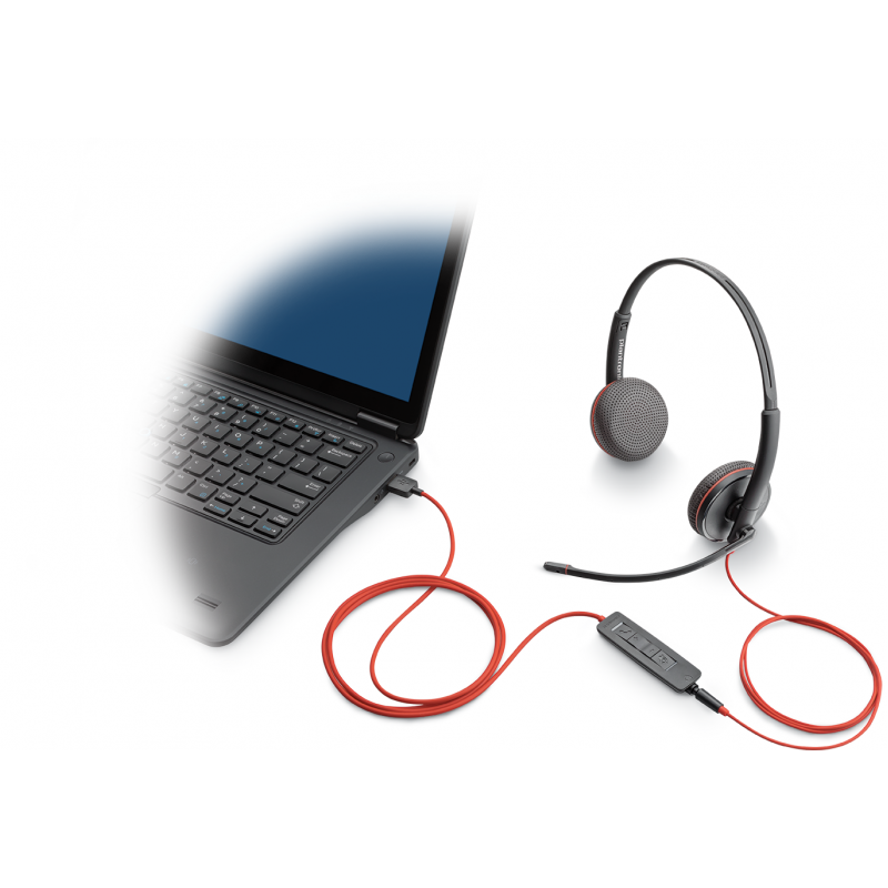 Стерео слушалки Plantronics Blackwire C3225, USB-C & 3.5мм жак 3 Стерео слушалки Plantronics Blackwire C3225, USB-C & 3.5мм жак - Image 3