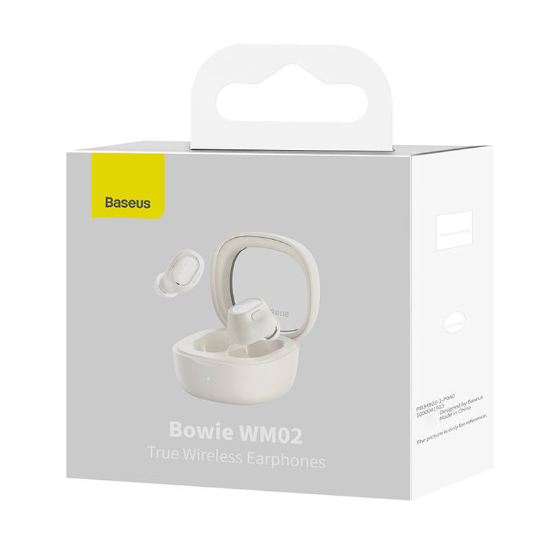 Безжични Bluetooth слушалки Baseus TWS Bowie WM02 NGTW180002 - бели 4 Безжични Bluetooth слушалки Baseus TWS Bowie WM02 NGTW180002 - бели - Image 4