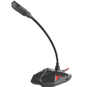 Микрофон за гейминг Genesis Radium 100/NGM-1407 , PC, Динамичен, Многопосочен, -30 dB, USB 2.0, LED, Черен