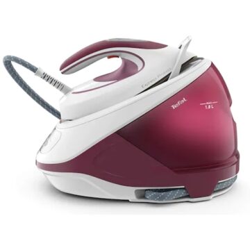 Парогенератор Tefal Express Protect SV9201E0, 2800W, 130 g/min, Помпа 7.5bars, Резервоар 1,8L,Червен/бял