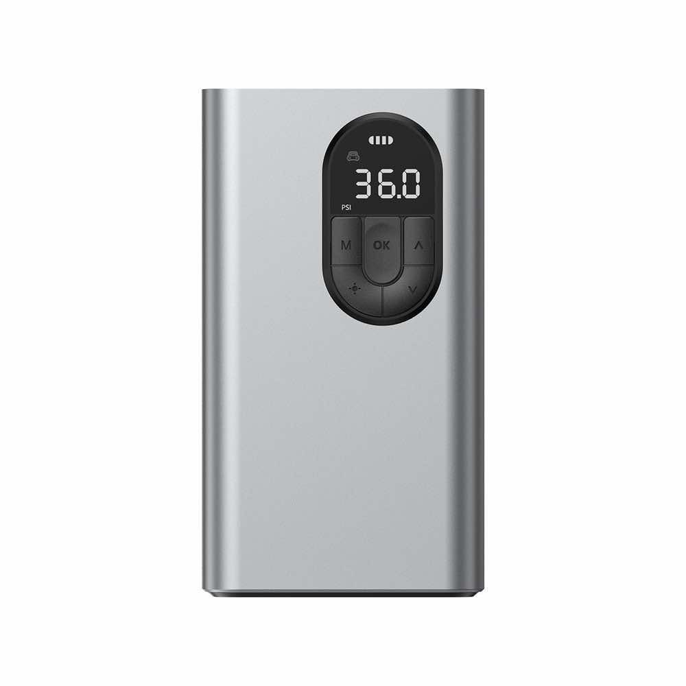 Преносим компресор за автомобилни гуми Baseus с вградена 2400 mAh батерия тъмно сив 3 Преносим компресор за автомобилни гуми Baseus с вградена 2400 mAh батерия тъмно сив - Image 3