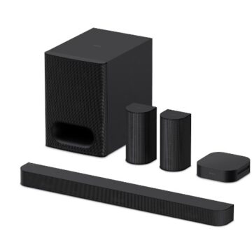 Саундбар система Sony BRAVIA Theatre System 6 HT-S60, 1000 W, 5.1 ch, Digital amplifier, Bluetooth 5.3, Dolby, Черен