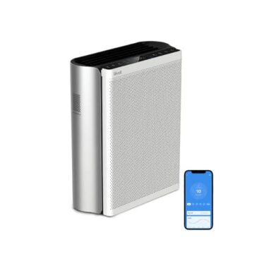Пречиствател за въздух Levoit EverestAir, 70 W, До 130㎡, HEPA филтър, Smart WiFi, Нощен режим, Гласов асистент, Бял и сив