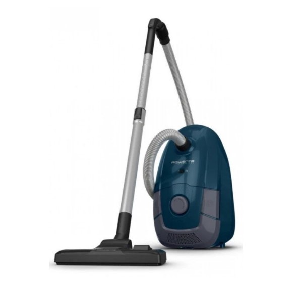 Прахосмукачка с торба Rowenta Power XXL/RO3126EA, до 900 W, HEPA филтър, Торба (Hygiene+)4.5 l, Аксесоари, Син