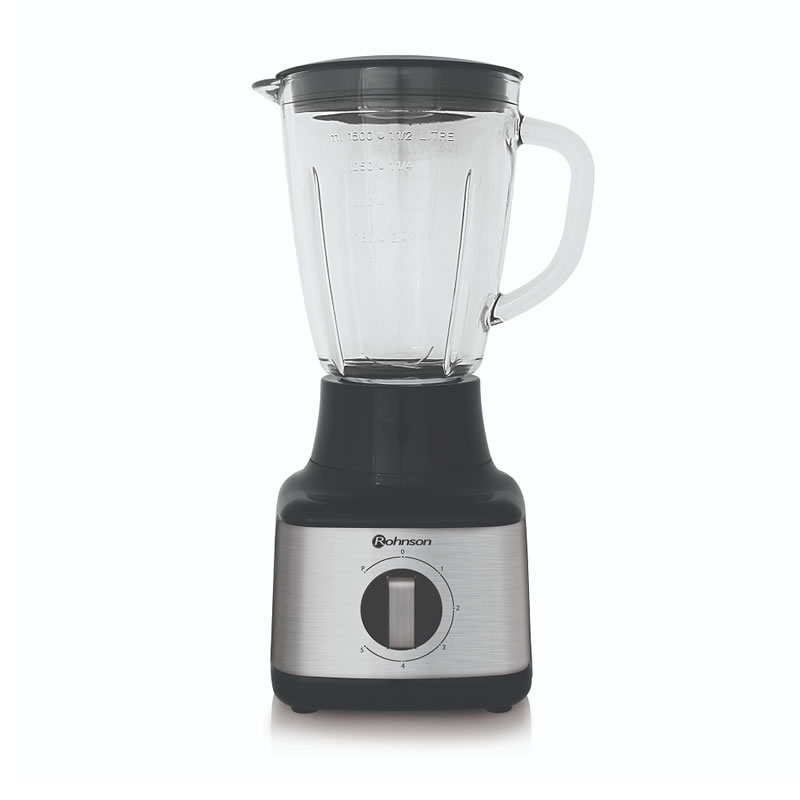 Блендер Rohnson R-5300, 500W, Стъклена кана 1.5 l, 5 скорости + Пулс режим, За студено и топло, Черен 1 Блендер Rohnson R-5300, 500W, Стъклена кана 1.5 l, 5 скорости + Пулс режим, За студено и топло, Черен