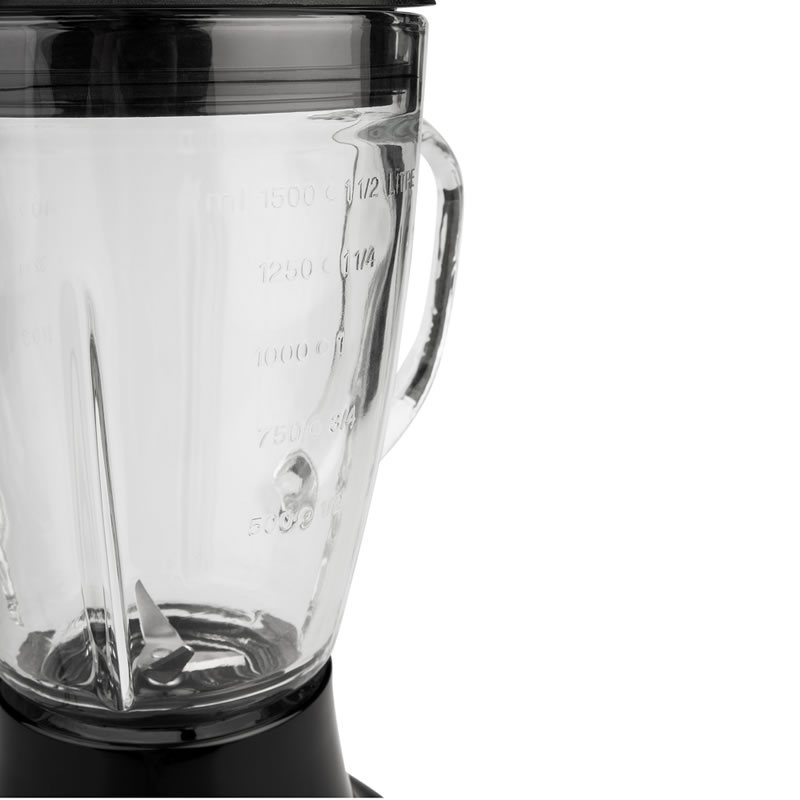 Блендер Rohnson R-5300, 500W, Стъклена кана 1.5 l, 5 скорости + Пулс режим, За студено и топло, Черен 3 Блендер Rohnson R-5300, 500W, Стъклена кана 1.5 l, 5 скорости + Пулс режим, За студено и топло, Черен - Image 3