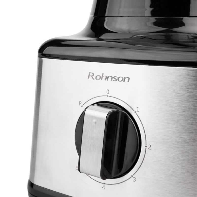 Блендер Rohnson R-5300, 500W, Стъклена кана 1.5 l, 5 скорости + Пулс режим, За студено и топло, Черен 5 Блендер Rohnson R-5300, 500W, Стъклена кана 1.5 l, 5 скорости + Пулс режим, За студено и топло, Черен - Image 5