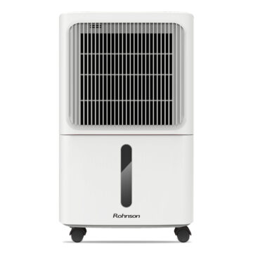 Обезвлажнител Rohnson R-91812, 160W, С капацитет 12 л/24 ч, Функция за сушене, Йонизатор, Бял