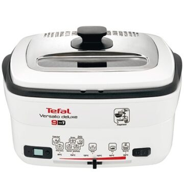 Мултикукър 9 в 1 Tefal Versalio Deluxe II FR495070, 1600W, 6 програми, Подвижен таймер, Бял