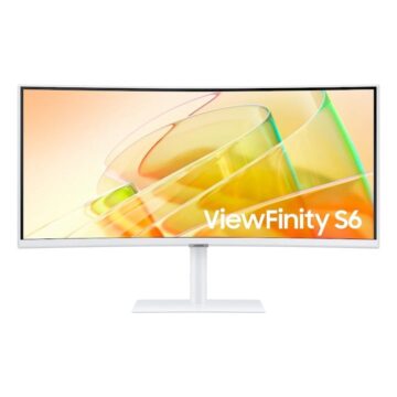 Монитор Samsung 34A650 34" Извит VA 3440x1440 5ms 100Hz DP HDMI USB 3.0, Бял -  LS34C650TAUXEN