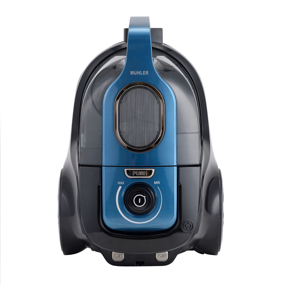 Прахосмукачка без торбичка MUHLER MVC-80BS, 850W, Кабел 5 м, Контейнер 2 л, 3-степенна филтрация, Паркинг позиция, Черен и син 4 Прахосмукачка MUHLER MVC-80BS без торбичка