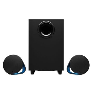 Аудио система Logitech G560 LIGHTSYNC, За компютър, Мощност 240 W, RGB осветление, Bluetooth, Автоматични светлинни ефекти, Черен