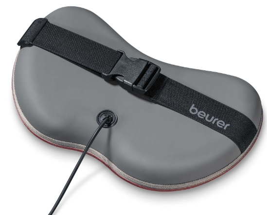 Shiatsu масажна възглавница Beurer MG 149, 4 двойки масажни глави, Въртене в двете посоки, Функция за светлина и топлина, Сваляем калъф, Машинно пране при 30 °C, Червен със сив 3 Shiatsu масажна възглавница Beurer MG 149, червено и сиво