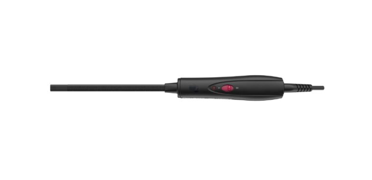 Маша за коса Rowenta CF311LF0, Цилиндър 10мм, Температура до 180°C, Keratin & Glow покритие, Йонизация, Черен с червен
