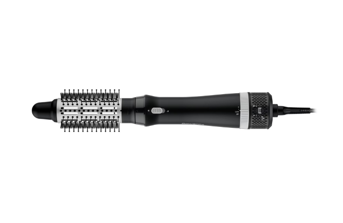 Четка със сешоар Rowenta CF6320F0 Express Style, Мощност 900 W, Двупосочна ротация, Керамично покритие, Йонизация, Студен въздух, Концентратор, Черен