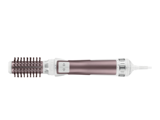 Въртяща Се Четка с Горещ Въздух Rowenta CF9540F0, Мощност 1000 W, Двойна Йонизация, Две Посоки на Въртене, Покритие Cashmere Keratin с Арганово Масло, Естествени Косъмчета, Голяма Четка 50 Mm, Малка Четка 40 Mm, Подвижна Решетка 3 Въртяща се четка с горещ въздух Rowenta CF9540F0