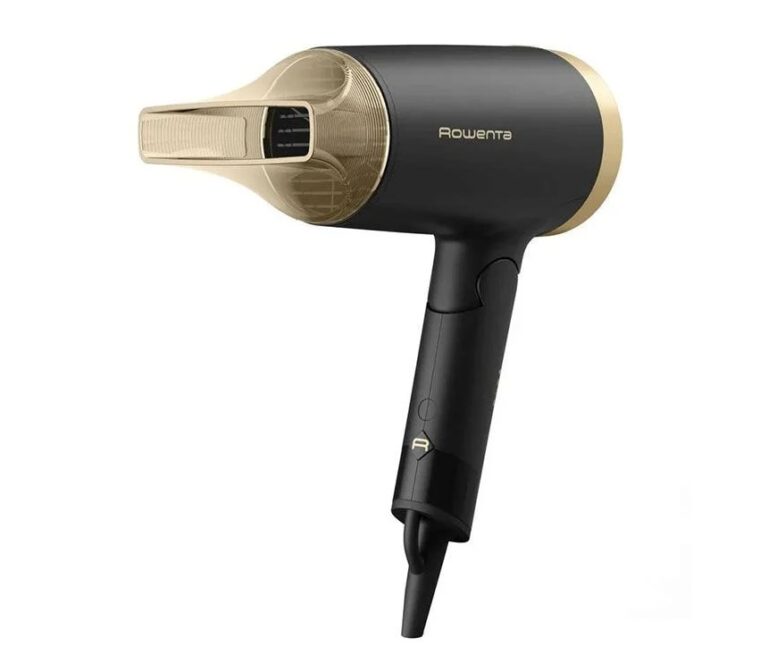 Сешоар Rowenta CV1830F0, Сгъваем, Мощност 1900 W, 2 Скорости, 2 Температури, Йонизация, Черен
