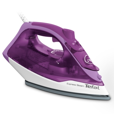 Ютия Tefal Express Steam FV2836, Мощност 2400W, Керамична плоча, Пара 35 г/мин, Парен удар 165г/мин, Лилав