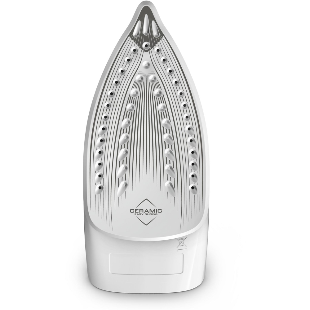 Парна ютия Tefal FV2C43E0, Мощност 2000 W, Постоянна пара 27 гр/мин, Парен удар 120 гр/мин, Керамична гладеща плоча, Вертикална пара, Сив с бял 2 Парна ютия Tefal FV2C43E0