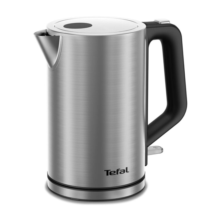 Електрическа кана Tefal KI513D10, Мощност 2200 W, Капацитет 1,7 л, Корпус от неръждаема стомана, Филтър, Автоматично изключване, 360° основа, Сребрист