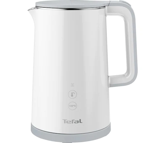 Електрическа кана Tefal KO693110, Мощност 1800 W, Капацитет 1,5 л, Дигитален дисплей за температурата, 5 температури, Поддържане на температура, Филтър, Бял