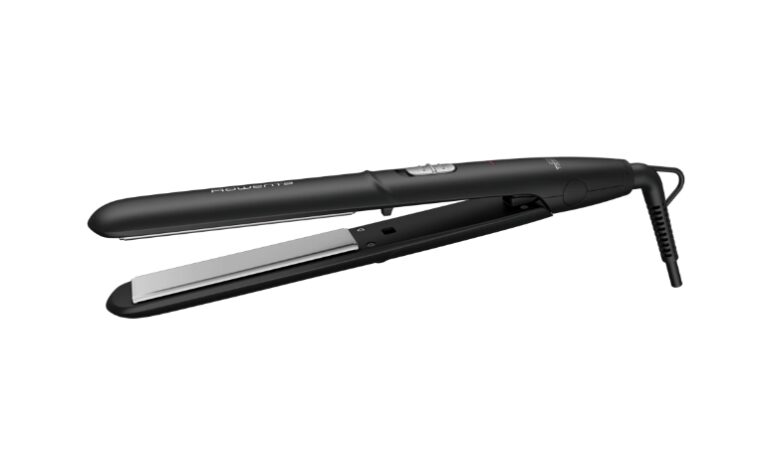 Преса за Коса Rowenta SF1810F0 Express Style, Керамично-турмалинови Плаващи Плочи, Удължени Плочи 11 Cm, 2 Температурни Настройки: 180 °C и 210 °C BOOST, Изправяне и Къдрене