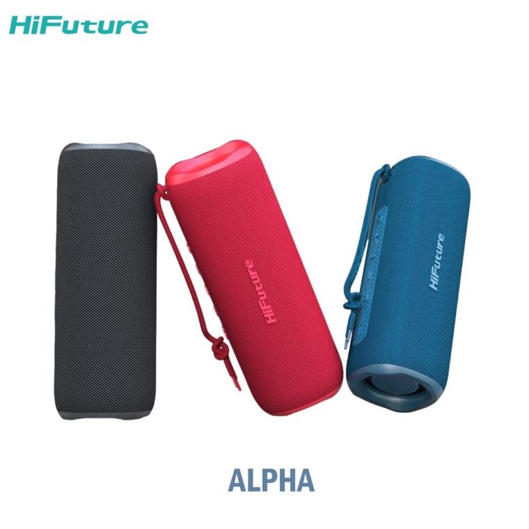 Преносима тонколона HiFuture Alpha Blue, 20W, Bluetooth 5.3, IPX7 водоустойчивост, 12ч. батерия