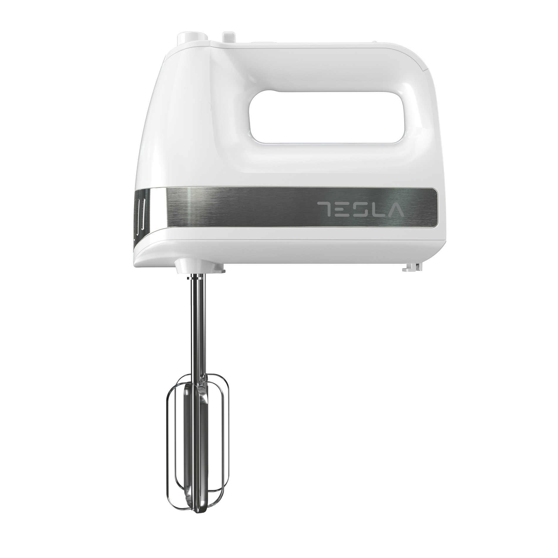 Миксер Tesla MX500WX, Мощност 500 W, 5 степени + турбо, Бтркалки от неръждаема стомана, Куки за тесто, Бял 2 Миксер Tesla MX500WX, Мощност 500 W, 5 степени + турбо, Бтркалки от неръждаема стомана, Куки за тесто, Бял - Image 2