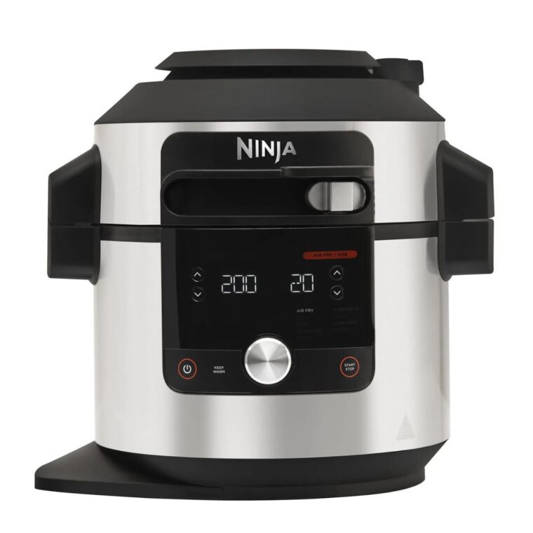 Мултикукър Ninja Foodi MAX 12 в 1 SmartLid OL650EU, Под налягане, Мощност 1760 W, Капацитет 7,5 л, 12 програми, 3 режима, Режим Combi-Steam (пара и конвекция), Сребрист
