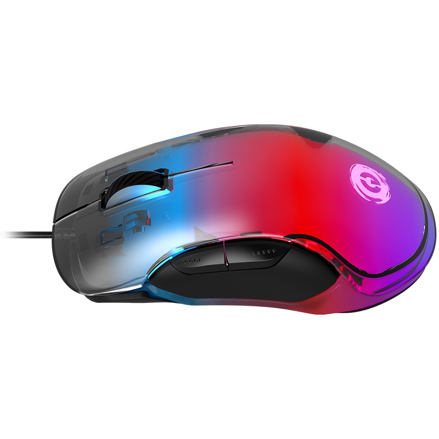 Жична Геймърска Мишка CANYON Braver GM-728, LED Crystal Дизайн, 7 Програмируеми Бутона, Оптичен Сензор Instant 825 до 12800 Dpi, Амбидекстърна Форма, USB Кабел, Ръководство за Бърз Старт и Гаранционна Карта 3 Жична геймърска мишка CANYON Braver GM-728 с RGB Crystal дизайн