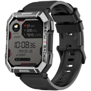 Черен смарт часовник BLACKVIEW W60