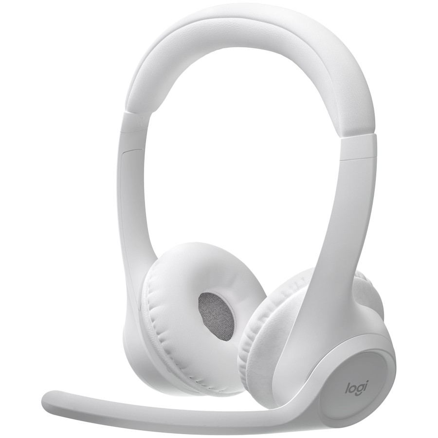 Безжични слушалки Logitech Zone 300, Bluetooth, Multipoint до 2 устройства, 2 динамични 30 мм говорителя, Микрофон, Бял 1 Слушалки Logitech Zone 300 в цвят Off-White
