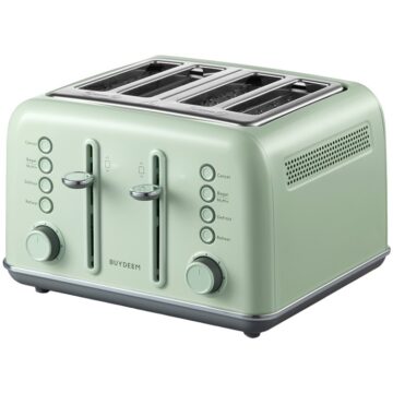 Тостер с 4 гнезда BUYDEEM DT640E в цвят Cozy Greenish