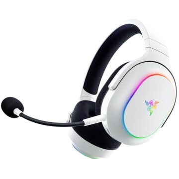 Бели безжични геймърски слушалки Razer Barracuda X Chroma с RGB подсветка