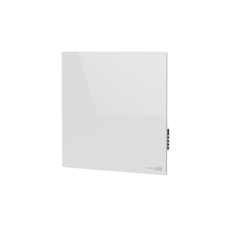 Интелигентен Стенен Отоплител AENO AGH0011S, 500 W, Инфрачервено и Конвекционно Отопление, Wi‑Fi Управление През Приложение AENO, Темперирано Стъкло и IP44, Монтажен Комплект, Две Монтажни Скоби и Шаблон за Пробиване, Ръководство за Употреба и Гаранционна Карта