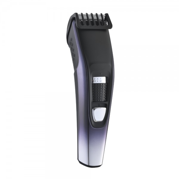 Машинка за подстригване Voltz OV51810N, Безжична, USB зареждане, 3W, Литиева батерия 600 мAч, Керамични остриета, 2 гребена, Черен
