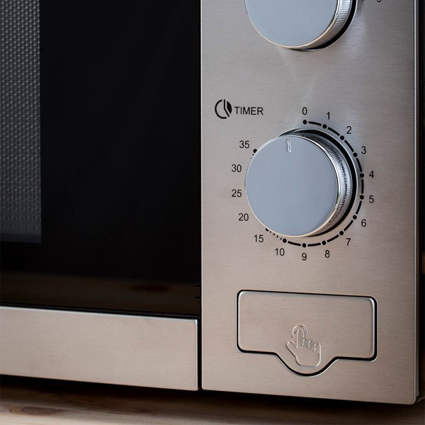 Микровълнова фурна Voltz OV51443C, Мощност 700W, Обем 20л, 5степени на мощност, Таймер до 35мин., Размразяване, Сив 3 Микровълнова фурна Voltz OV51443C, Мощност 700W, Обем 20л, 5степени на мощност, Таймер до 35мин., Размразяване, Сив - Image 3