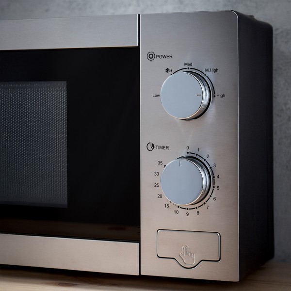 Микровълнова фурна Voltz OV51443C, Мощност 700W, Обем 20л, 5степени на мощност, Таймер до 35мин., Размразяване, Сив 4 Микровълнова фурна Voltz OV51443C, Мощност 700W, Обем 20л, 5степени на мощност, Таймер до 35мин., Размразяване, Сив - Image 4