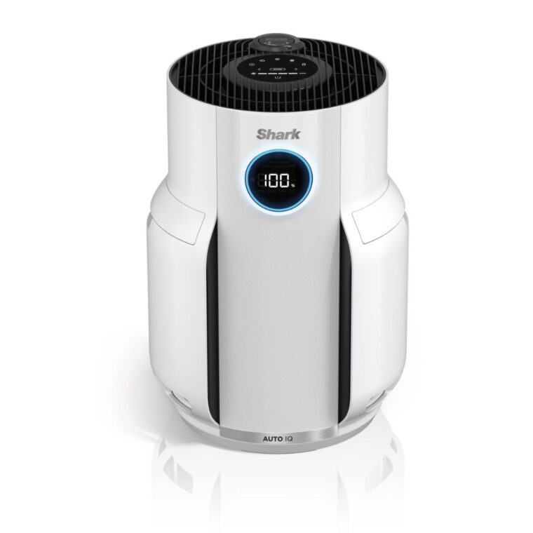Пречиствател за въздух Shark Never Change HP150EU, Мощност 26 W, Помещения до 60 m², 4-степенна филтрация, Автоматичен контрол, Бял