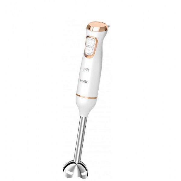 Пасатор Voltz Daisy OV51112W, Мощност 800W, 1степен + Турбо, Метален накрайник, Острие от неръждаема стомана, Бял
