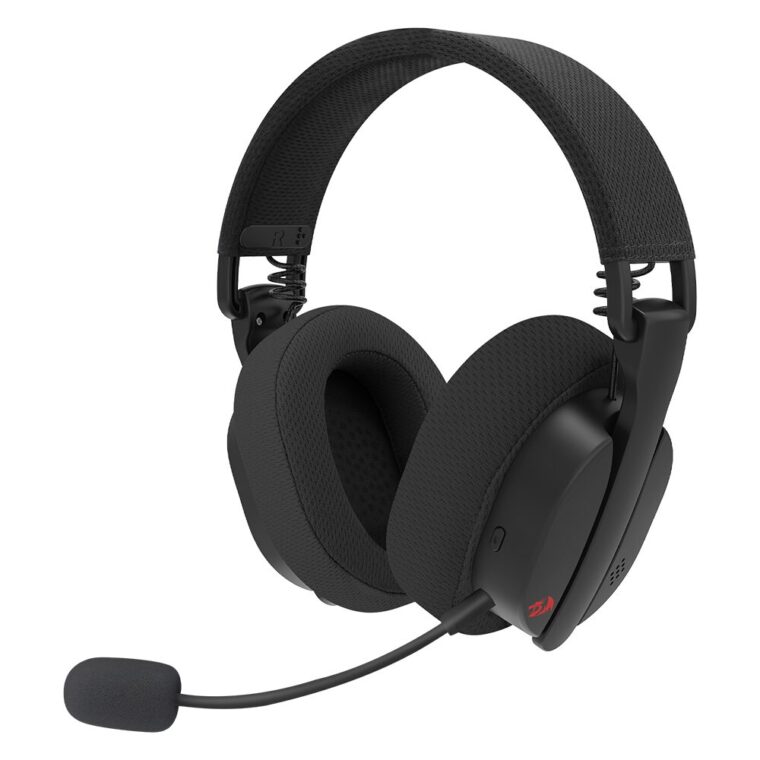 Геймърски Слушалки REDRAGON Luce H888, Bluetooth 5.3 и Безжична Връзка с USB Донгъл, Жична Връзка чрез 3.5 Mm Жак, 40 Mm Говорители със Стерео Звук, Сваляем Микрофон, Сгъваем Ергономичен Дизайн, USB-A към USB-C Кабел, 1,8 M, Кабел 3.5 Mm Jack към USB-C, 2,0 M
