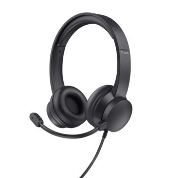 USB PC слушалки Trust Ayda, Black