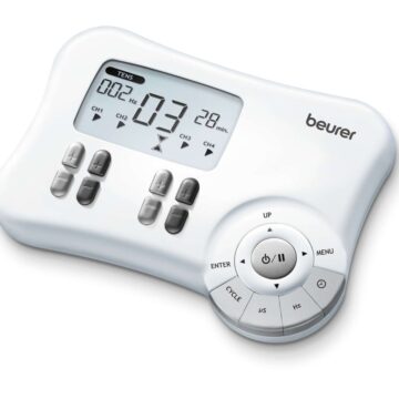 Бял дигитален електростимулатор Beurer EM 80 TENS/EMS