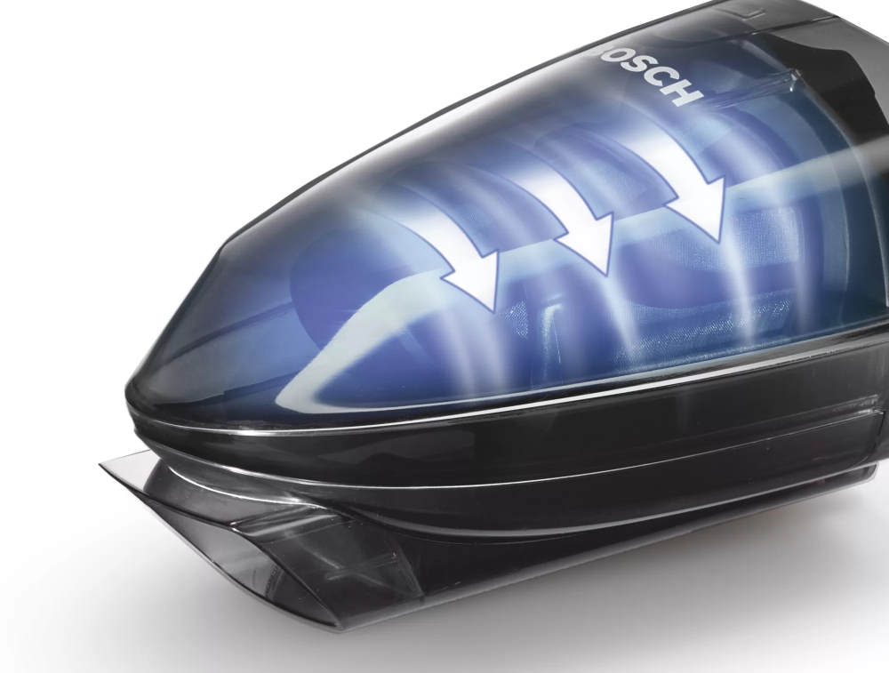 Ръчна прахосмукачка Bosch BHN16L Move Lithium 16Vmax, Безжична, Циклонна, 2 скорости, Батерия 14.4 V до 40 мин., Контейнер 0,3 л, Сив 3 Ръчна прахосмукачка Bosch BHN16L Move Lithium 16Vmax, Безжична, Циклонна, 2 скорости, Батерия 14.4 V до 40 мин., Контейнер 0,3 л, Сив - Image 3