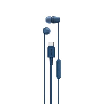 Сини жични слушалки тип тапи SONY IER-EX15C с USB-C
