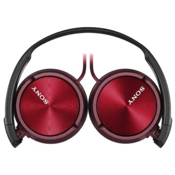 Червени жични надушни слушалки SONY MDR-ZX310