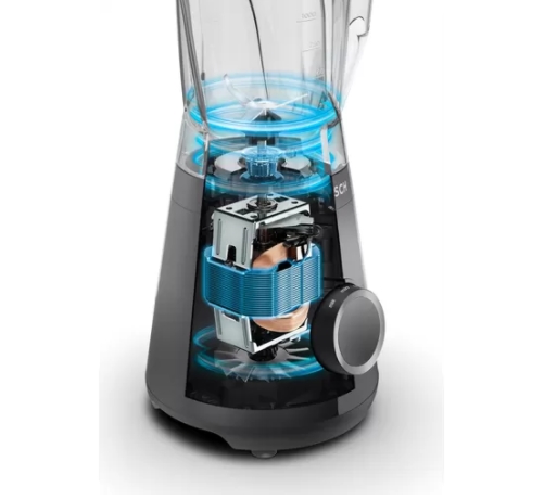 Блендер Bosch MMB6141B Series 4 VitaPower, Мощност 1200 W, 2 скорости + Пулс, Капацитет 1,5 л, Ножове от неръждаема стомана, Черен 8 Черен настолен блендер Bosch MMB6141B Series 4 VitaPower